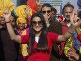 Preity Zinta dances in Mohali