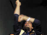 Shah Rukh Khan cheering his team