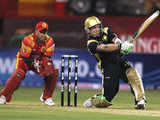 Kolkata Knight Riders' hits a six