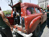 Vintage car used as taxi in Havana 