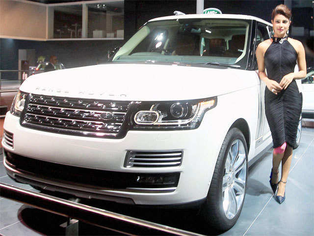 Priyanka Chopra  poses with JLR Range Rover