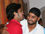 Harbhajan with S Sreesanth