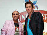 Virendra Sehwag and Glen McGrath 