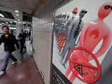 Security measures at Beijing subway station