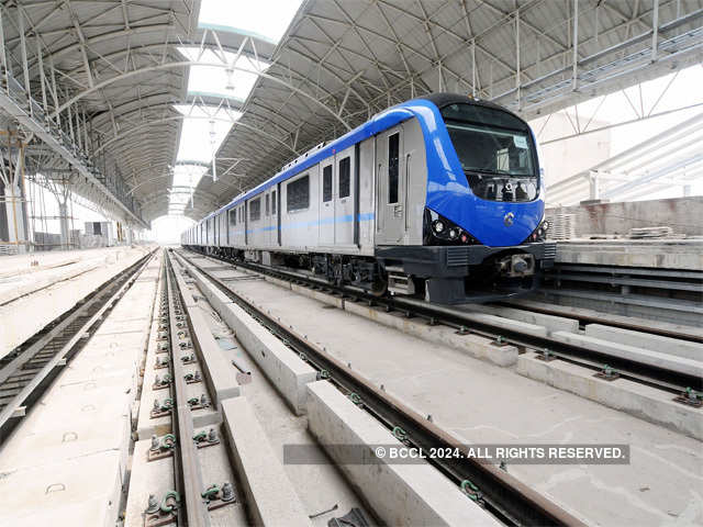 Chennai Metro Rail on trial run