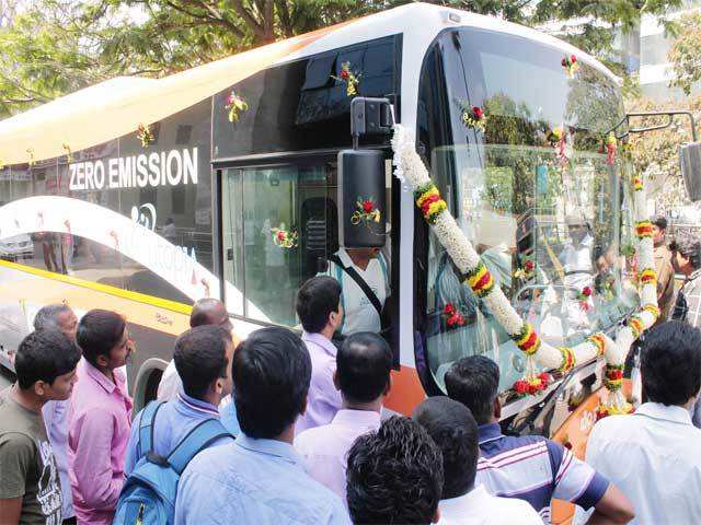 India’s first electric bus launched in Bangalore