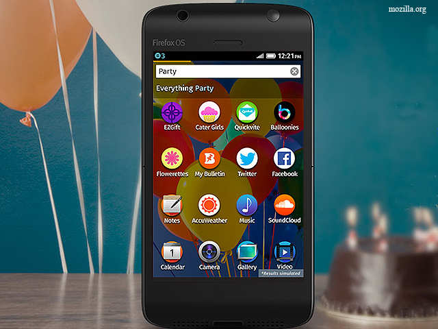 Firefox OS: Home screen and icons