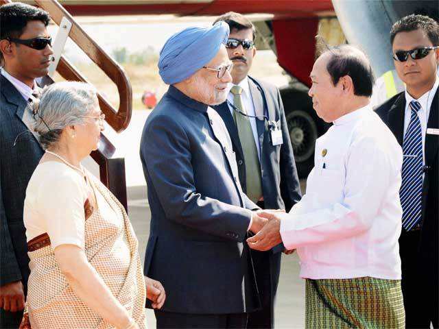 PM Manmohan Singh in Myanmar