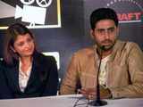 Abhishek Bachchan and Aishwarya Rai Bachchan in Hyderabad