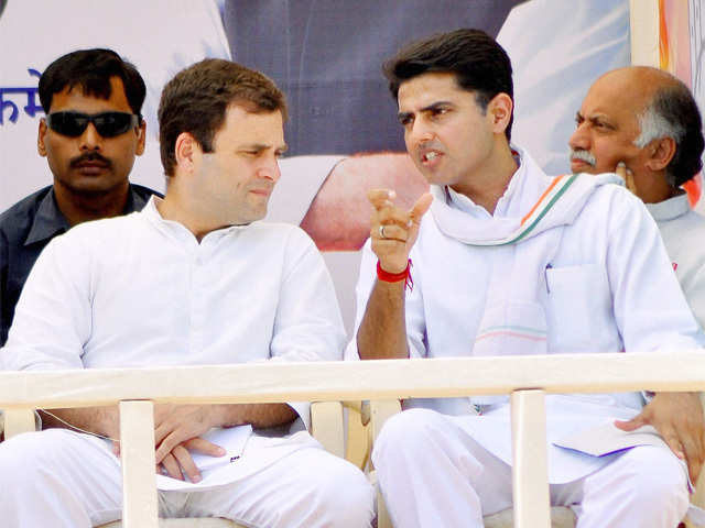 Rahul Gandhi with Sachin Pilot in Tonk