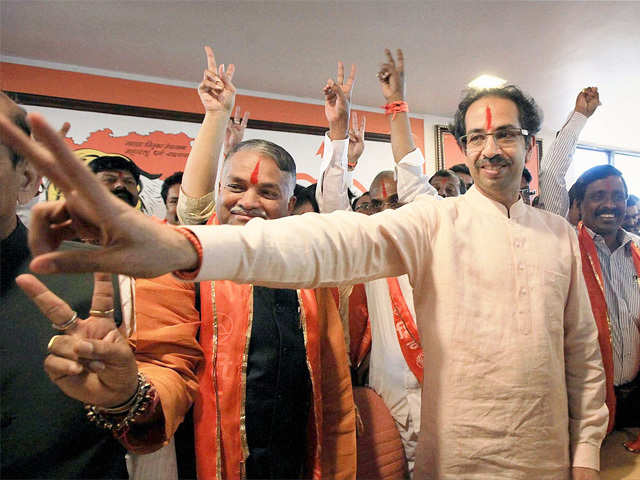 Uddhav Thackeray during a meeting in Mumbai