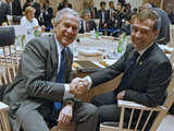 President Bush with Russian counterpart