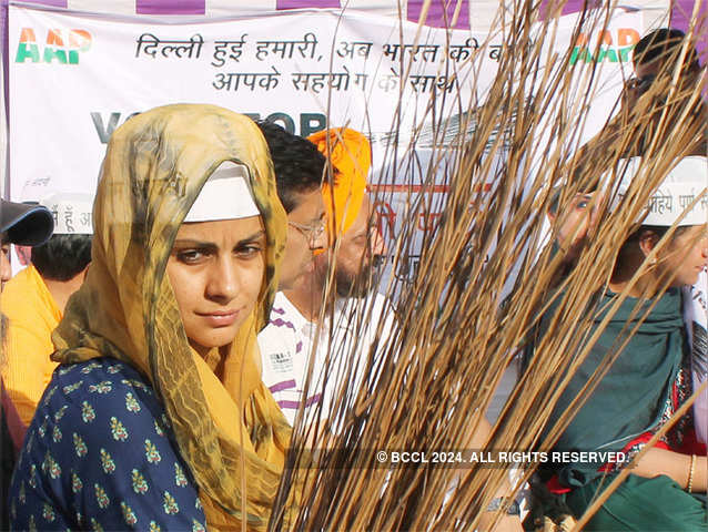 Gul Panag during election campaign in Chandigarh