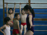 Gymnastics training