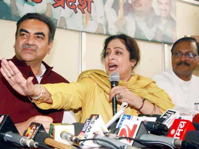 Kirron Kher addresses press