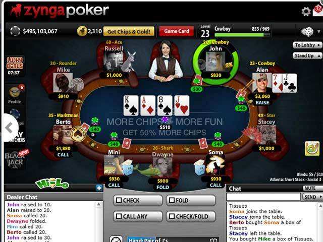 Zynga Poker Mobile phone games that can be played against | The Economic Times