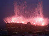 Fireworks at Olympic Green