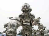 Sculptures at a park in Beijing
