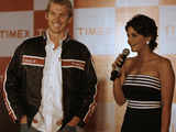 Mandira Bedi and Timex brand ambassador Brett Lee