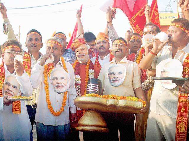 BJP supporters in Varanasi