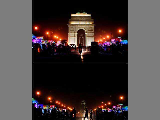 India Gate during Earth Hour