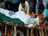 Mortal remains of soldier Ajit Shivaji Gaonkar
