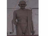 Life-size statue of Mahatma Gandhi