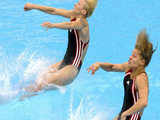 Training session: National Aquatics Center