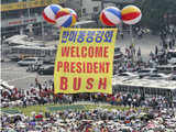 Welcome the US President George W. Bush