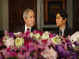 President Bush with Burmese activist