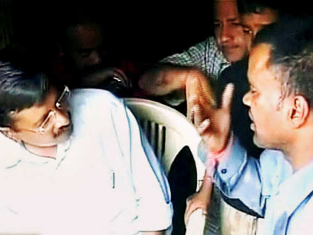Arvind Kejriwal meets his attacker