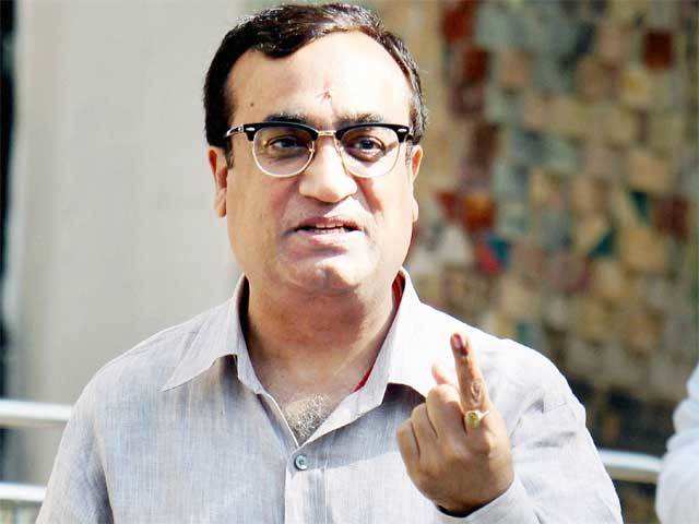 Ajay Maken casts his vote