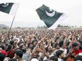 Muslims wave Pak's national flag in Kashmir
