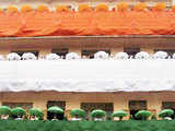 School building in tri-colour, Ahmedabad