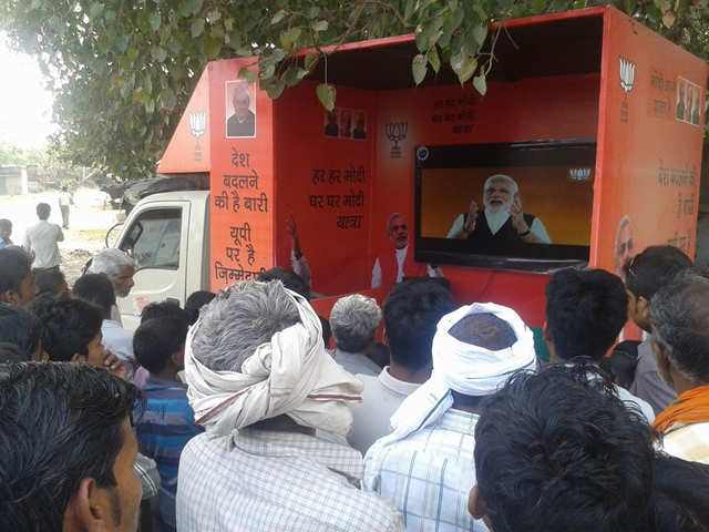 Modi raths: BJP's campaigning mini-vans