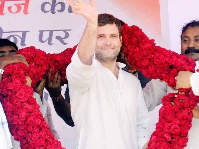 Rahul Gandhi at elction rally in Bihar