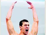 Michael Phelps roars