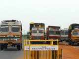 TMC baricade trucks
