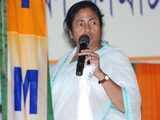 Mamata Banerjee addressing activists
