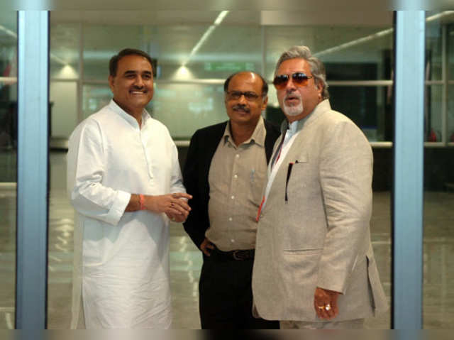 Praful Patel, Captain Gopinath and Vijay Mallya