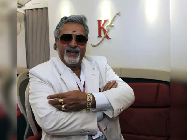 Vijay Mallya aboard a Kingfisher Airlines Airbus A330