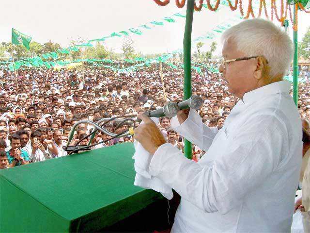 Lalu Prasad Yadav's rally in East Champaran