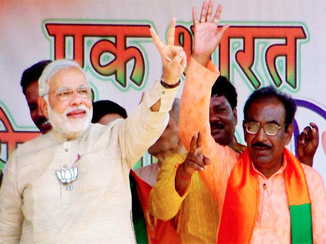 Narendra Modi at a rally in West Bengal