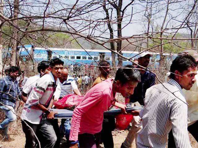 Train derailed in Nagothane of Raighad district