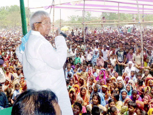 Lalu Prasad Yadav's rally in East Champaran