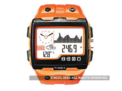 Timex watch with online thermometer