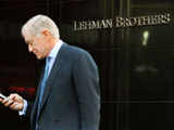 Man reads message as Lehman edges closer to sale