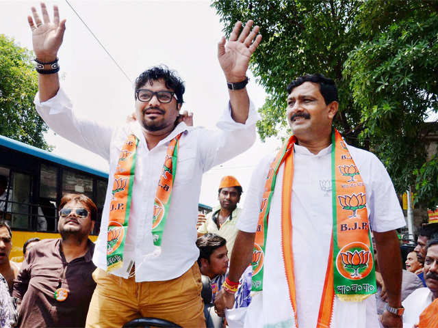 Babul Supriyo campaigning for BJP