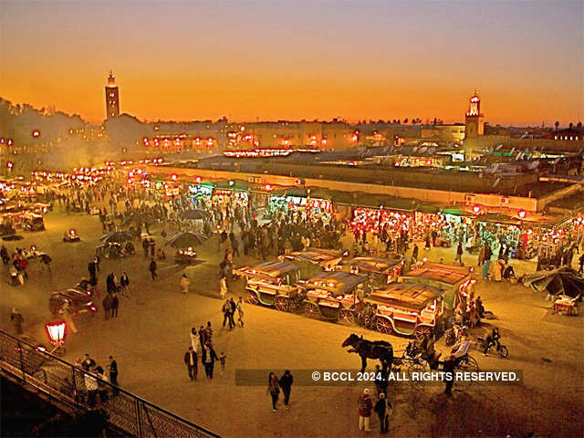 1) Marrakech Night Market, Morocco