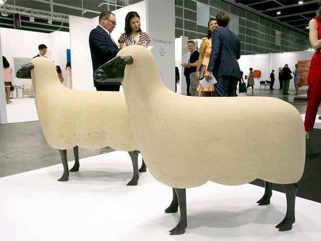 Displays in Art Basel show in Hong Kong